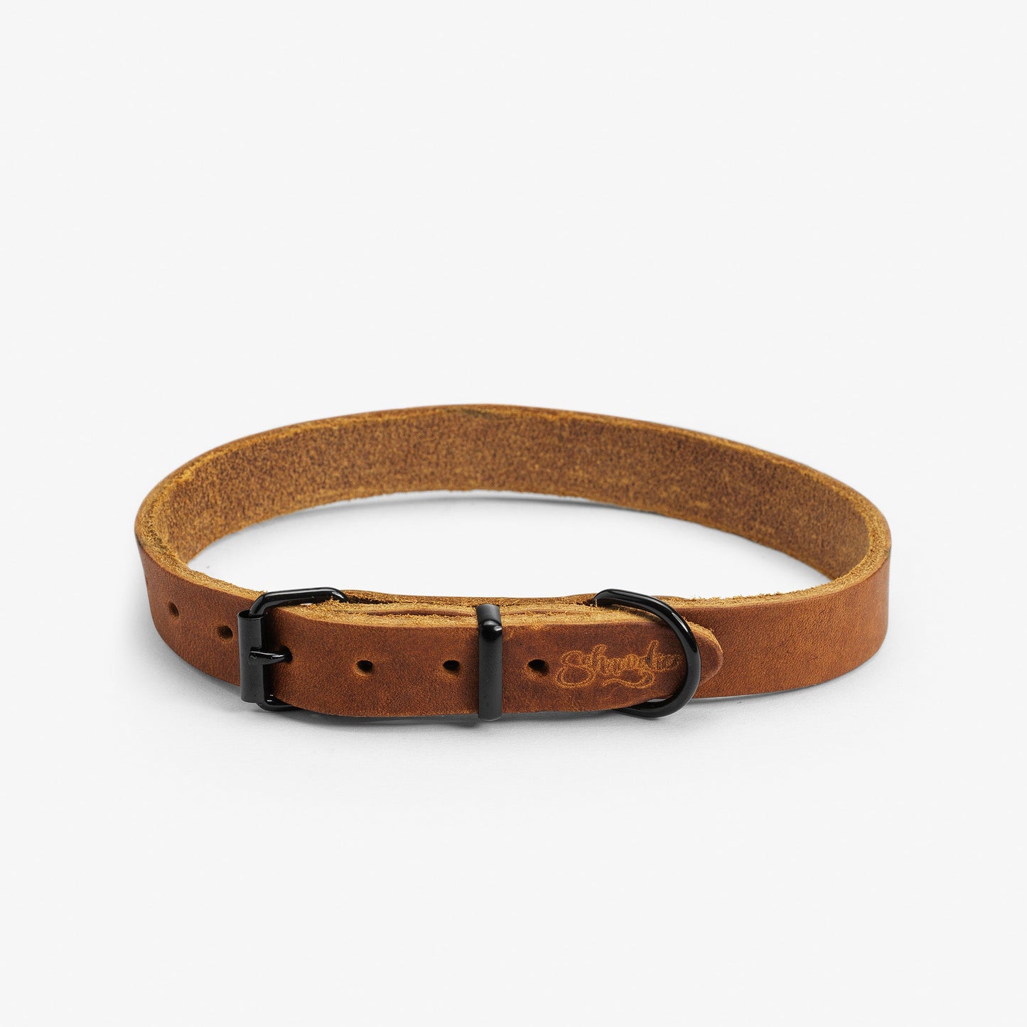 Dog Collar Oiled Leather - necklace