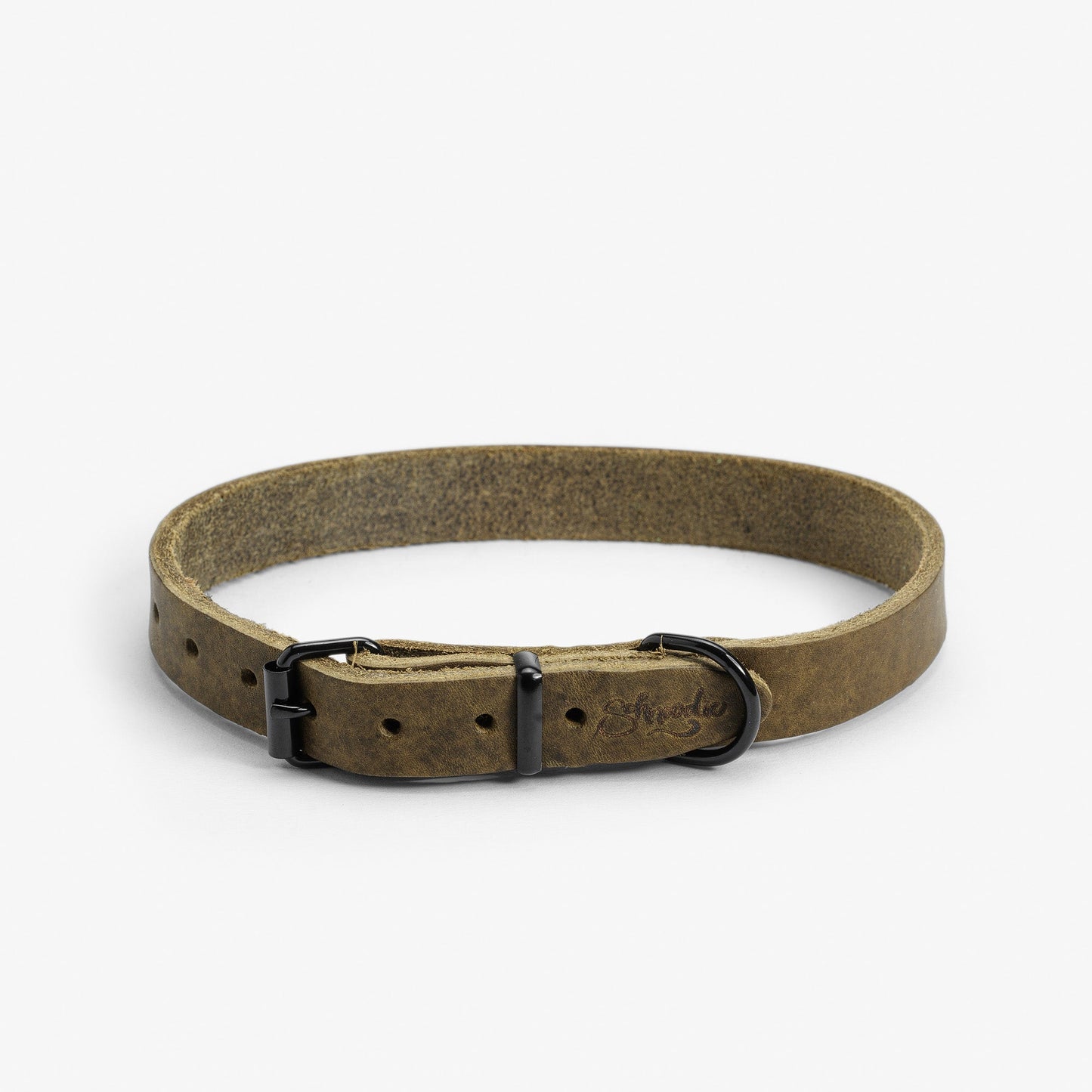 Dog Collar Oiled Leather - necklace